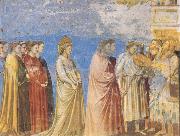 The Marriage Procession of the Virgin, GIOTTO di Bondone